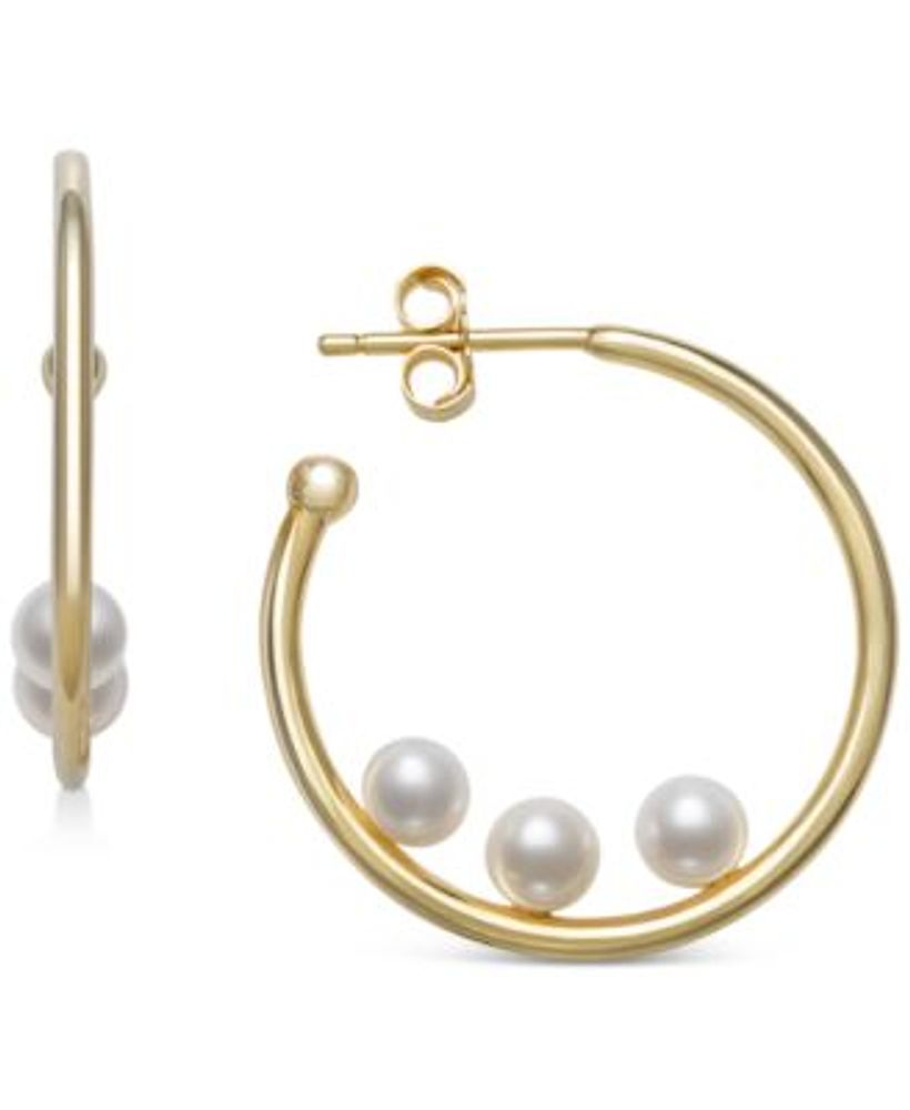 Belle de Mer Cultured Freshwater Pearl Stud Earrings (7mm) in 14k