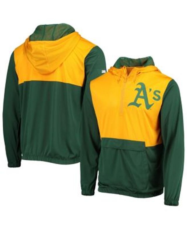 Men's Nike Green/Gold Green Bay Packers Sideline Player Quarter-Zip Hoodie Size: Medium