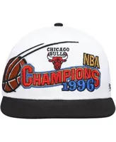 Chicago Bulls Mitchell & Ness Hardwood Classics 1996 NBA Champions Wave Snapback  Hat - Black