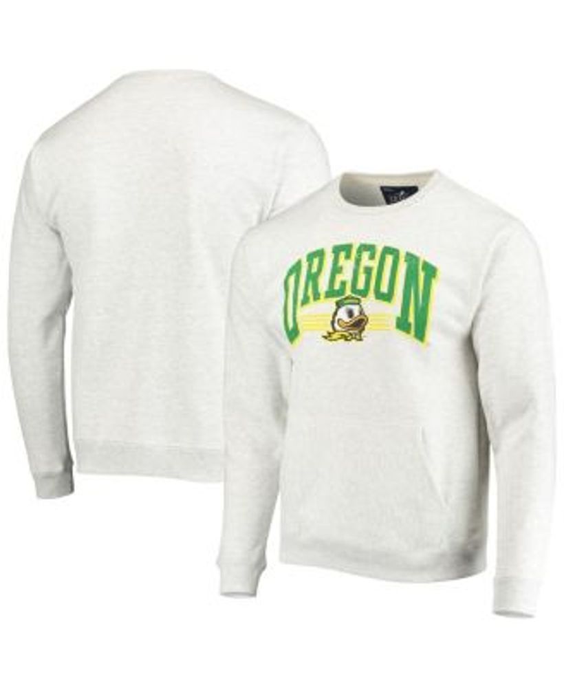 League Collegiate Wear Men's Heathered Gray Oregon Ducks Upperclassman  Pocket Pullover Sweatshirt | Vancouver Mall