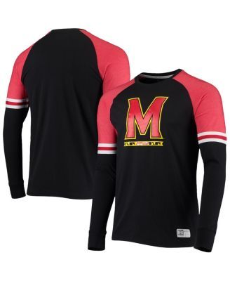 Men's Under Armour Red Wisconsin Badgers Game Day Sleeve Stripe Raglan Long  Sleeve T-Shirt