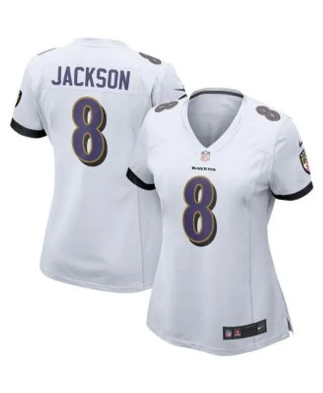 Nike Ravens 8 Lamar Jackson Gold Inverted Legend Youth Jersey