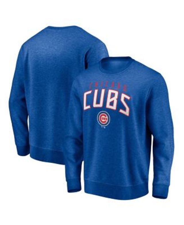 Men's Fanatics Branded Red Chicago Cubs Team Wordmark Long Sleeve T-Shirt