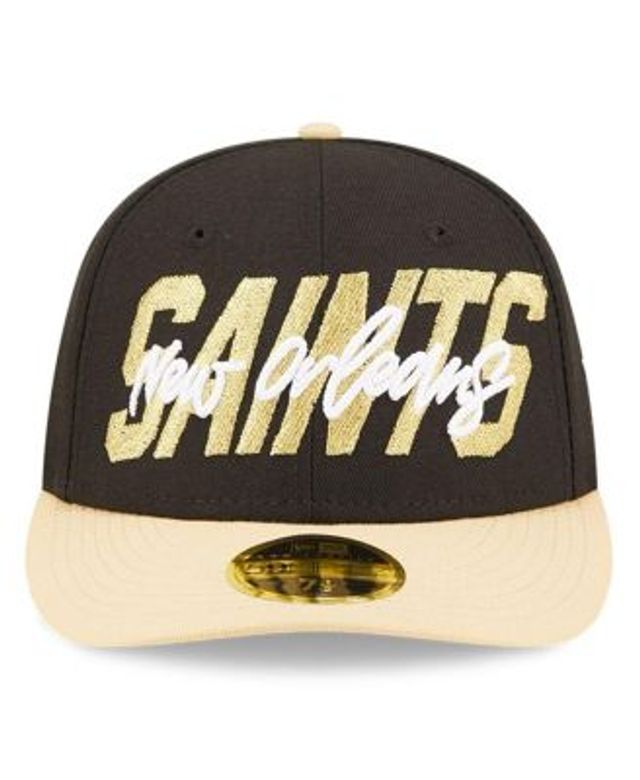 Men's New Era Stone/Black Orleans Saints 2023 NFL Draft on Stage 59FIFTY Fitted Hat