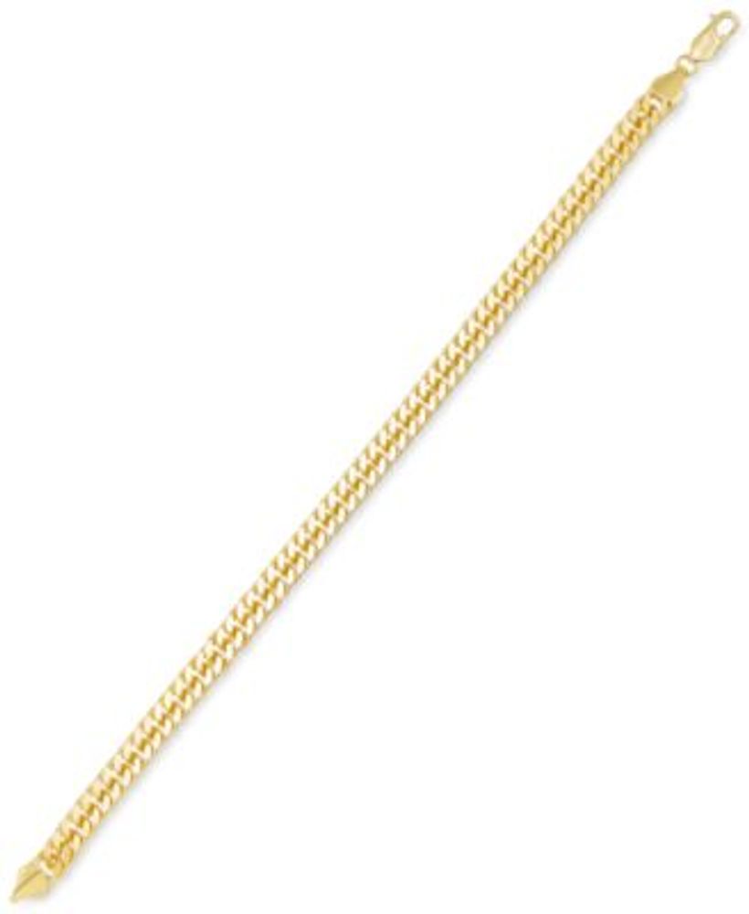Men's Curb Link Bracelet in 14k Gold-Plated Sterling Silver