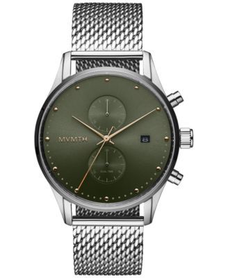 Men's Voyager Stainless Steel Mesh Bracelet Watch 42mm