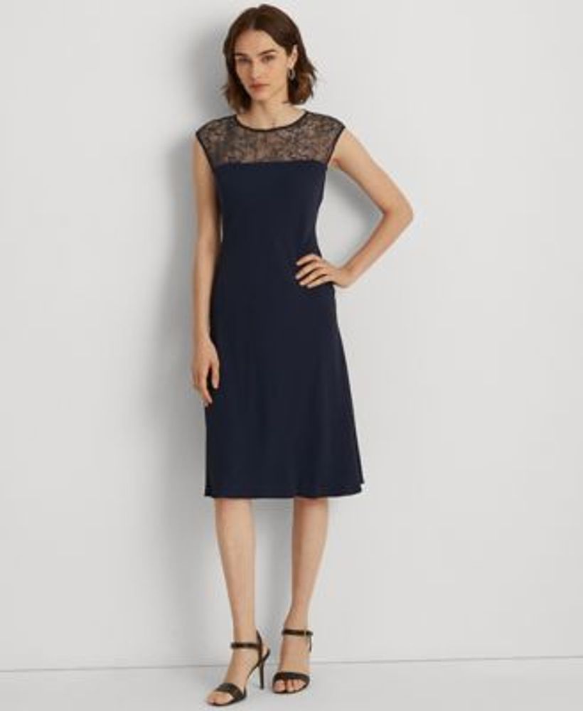 Lauren Ralph Lauren Georgette Sleeveless Cocktail Dress | Connecticut Post  Mall