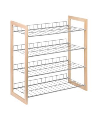 Wood and Metal Storage Shelf