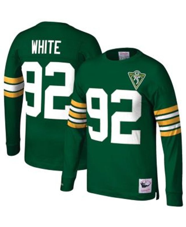 Men's Mitchell & Ness Reggie White Black Philadelphia Eagles Retired Player  Name & Number Mesh Top