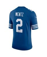 Nike Men's Carson Wentz Royal Indianapolis Colts Alternate Vapor Limited  Jersey