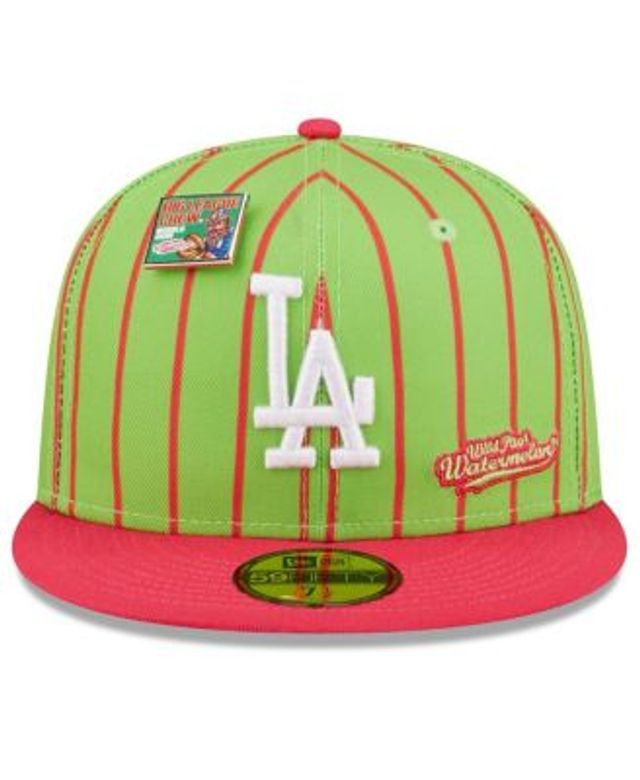 Men's New Era Pink/Green Los Angeles Dodgers Cooperstown Collection 1981 World Series Passion Forest 59FIFTY Fitted Hat 