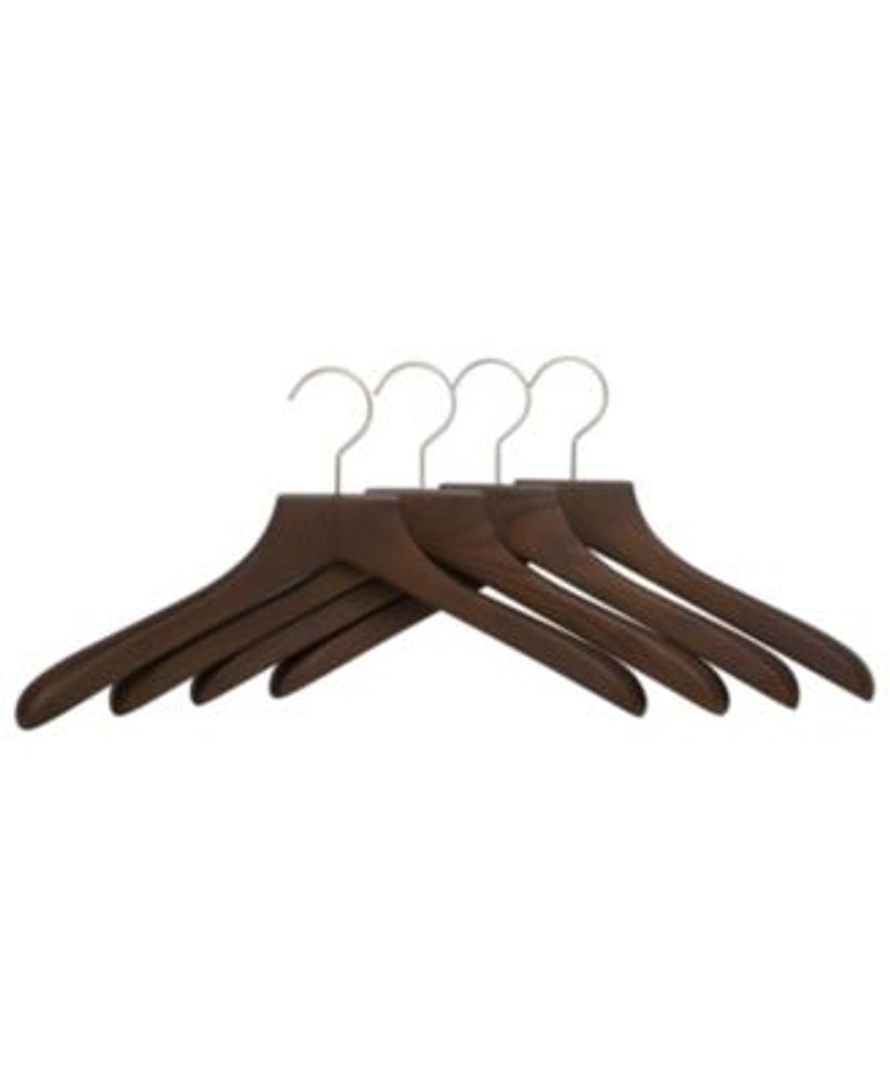 Elke week Bloemlezing elleboog East Bank Designs Hardwood Coat Hanger, Set of 4 | Hawthorn Mall