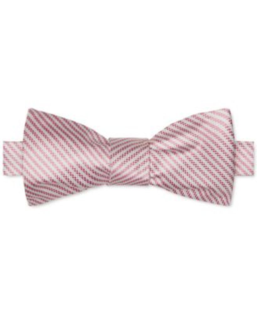 Men's Oxford Fine Stripe Self-Tie Bows