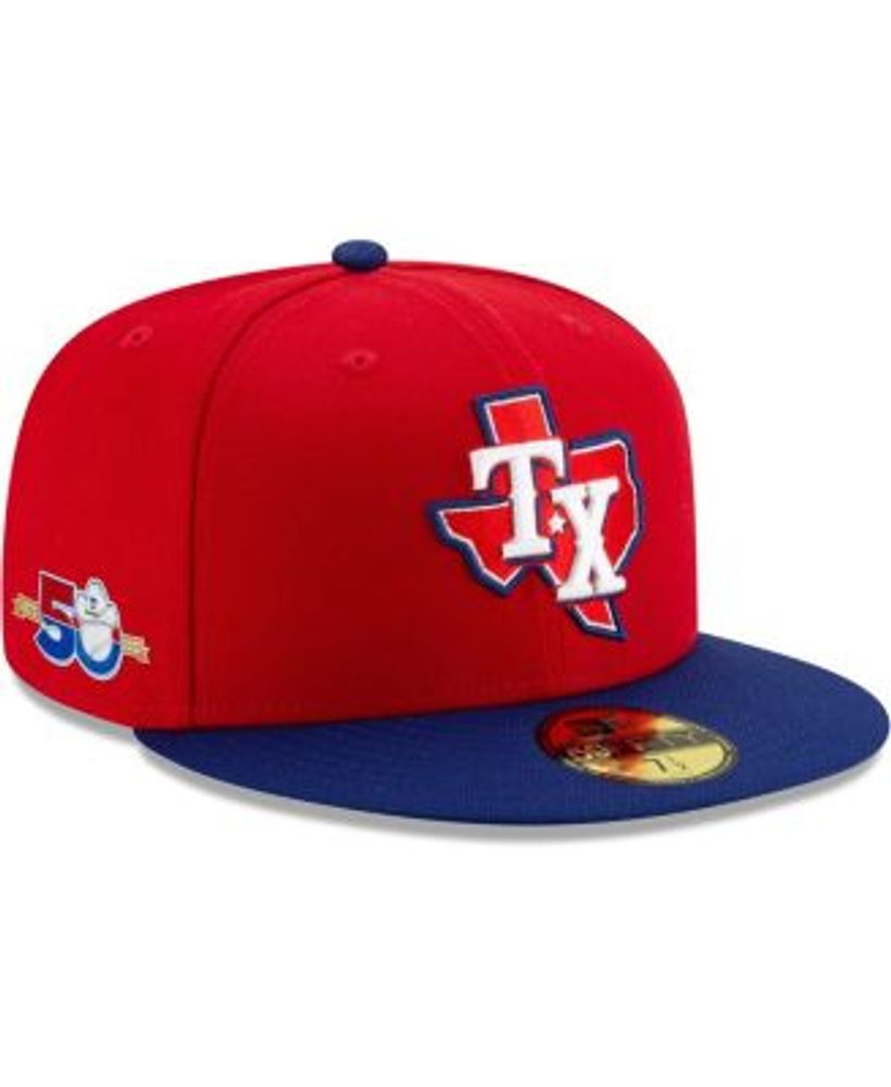 Texas Rangers New Era Team Low Profile 59FIFTY Fitted Hat - Black