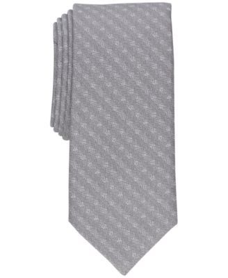 Men's Slim Herringbone Dot Tie, Created for Macy's