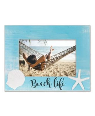 Shell Design Beach Life Picture Frame, 4" x 6"