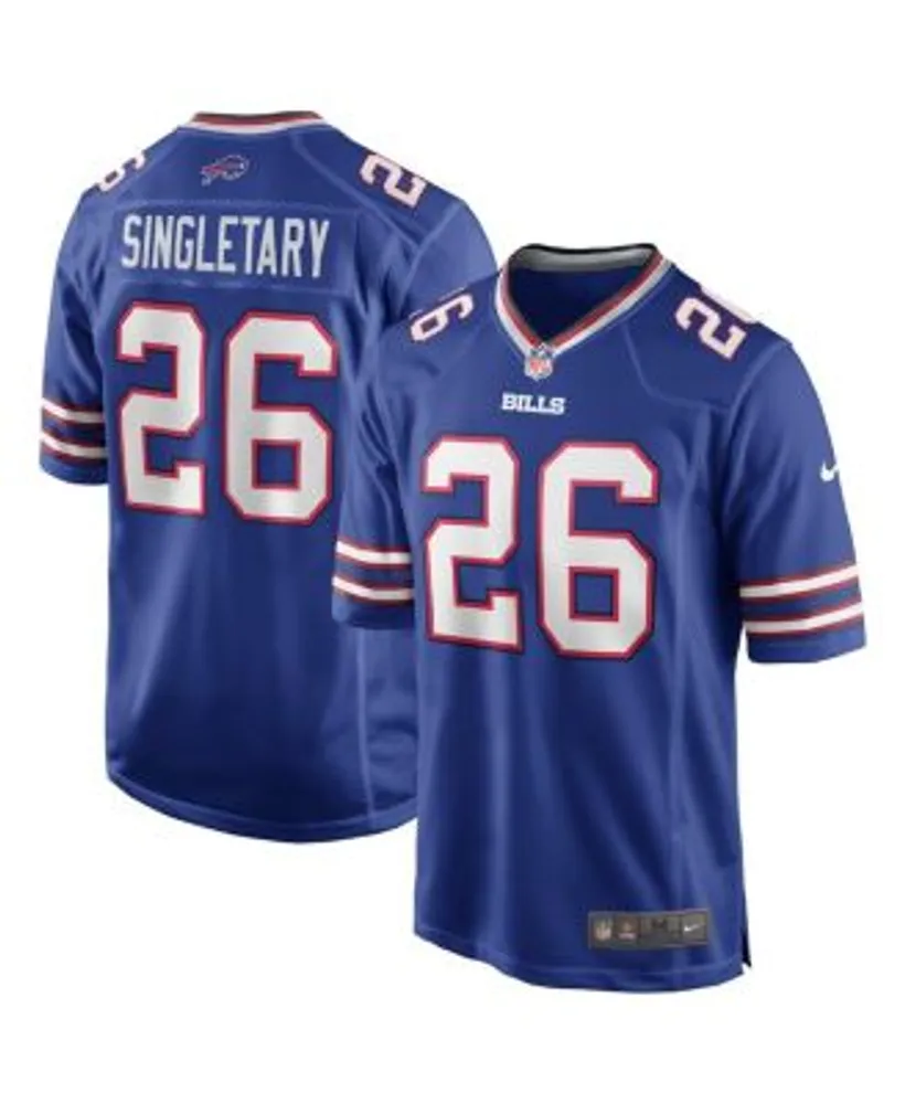 Men's Devin Singletary Royal Buffalo Bills Game Player Jersey