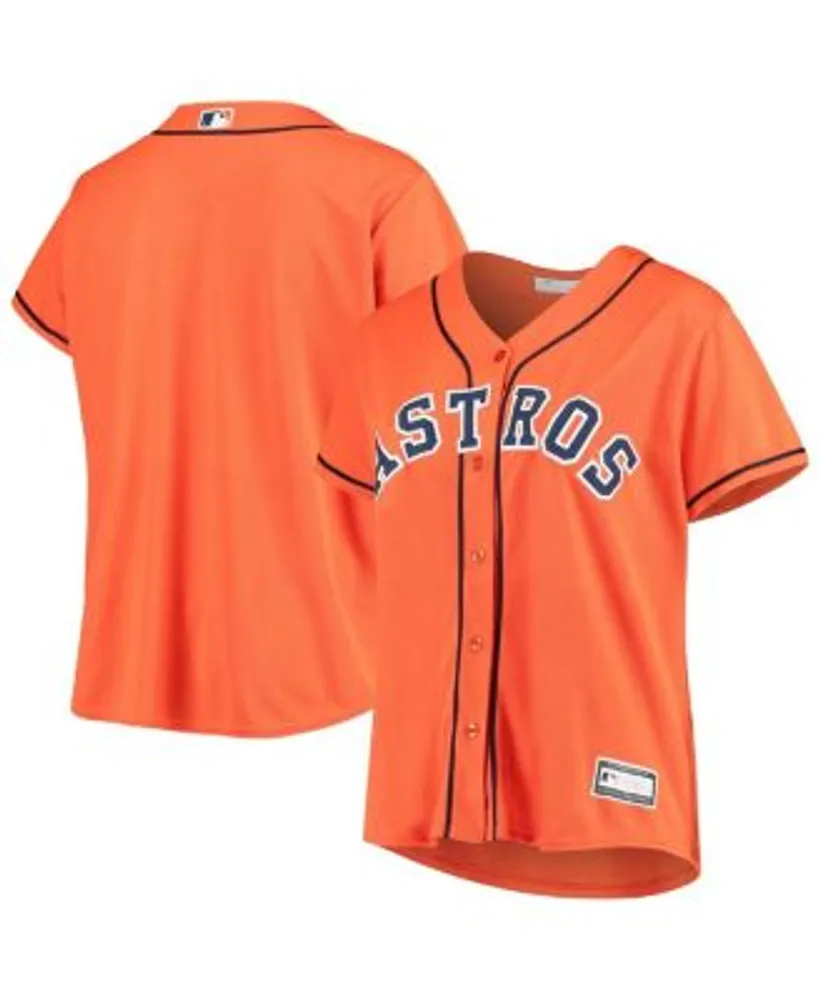 Profile Women's Orange Houston Astros Plus Alternate Replica Team Jersey