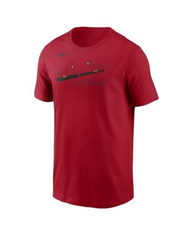 Men's Nike Stan Musial Red St. Louis Cardinals Cooperstown Collection Name  & Number T-Shirt