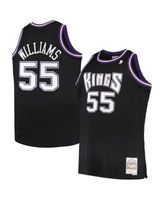 Men's Mitchell & Ness Jason Williams Black Sacramento Kings Big & Tall  2000/01 Hardwood Classics Swingman Jersey