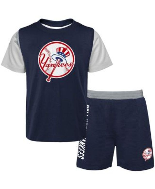 Outerstuff Newborn & Infant Orange/Royal New York Mets Pinch Hitter T-Shirt & Shorts Set