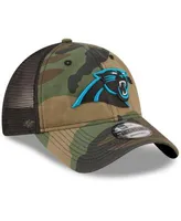 New Era Men's Camo, Black Carolina Panthers Basic 9Twenty Trucker