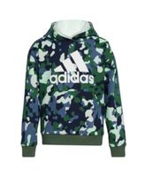Big Boys Long Sleeve Core Camo Allover Print Pullover Hoodie