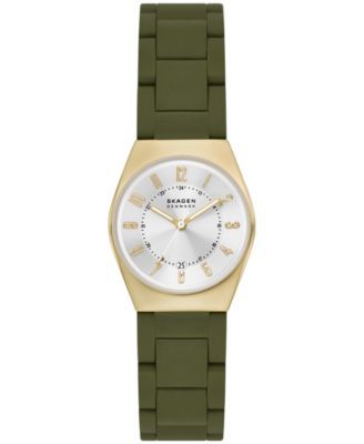 Women's in Grenen Lille Green Made with 100% Recycled Ocean Plastics Link Bracelet Watch, 26mm