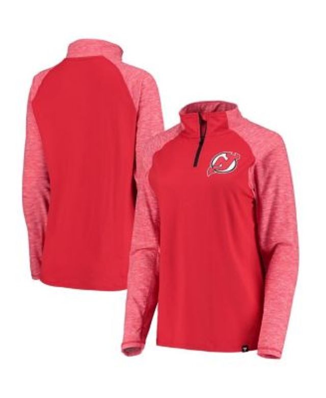 Lids New Jersey Devils Antigua Women's Fortune Half-Zip Pullover Jacket -  Oatmeal