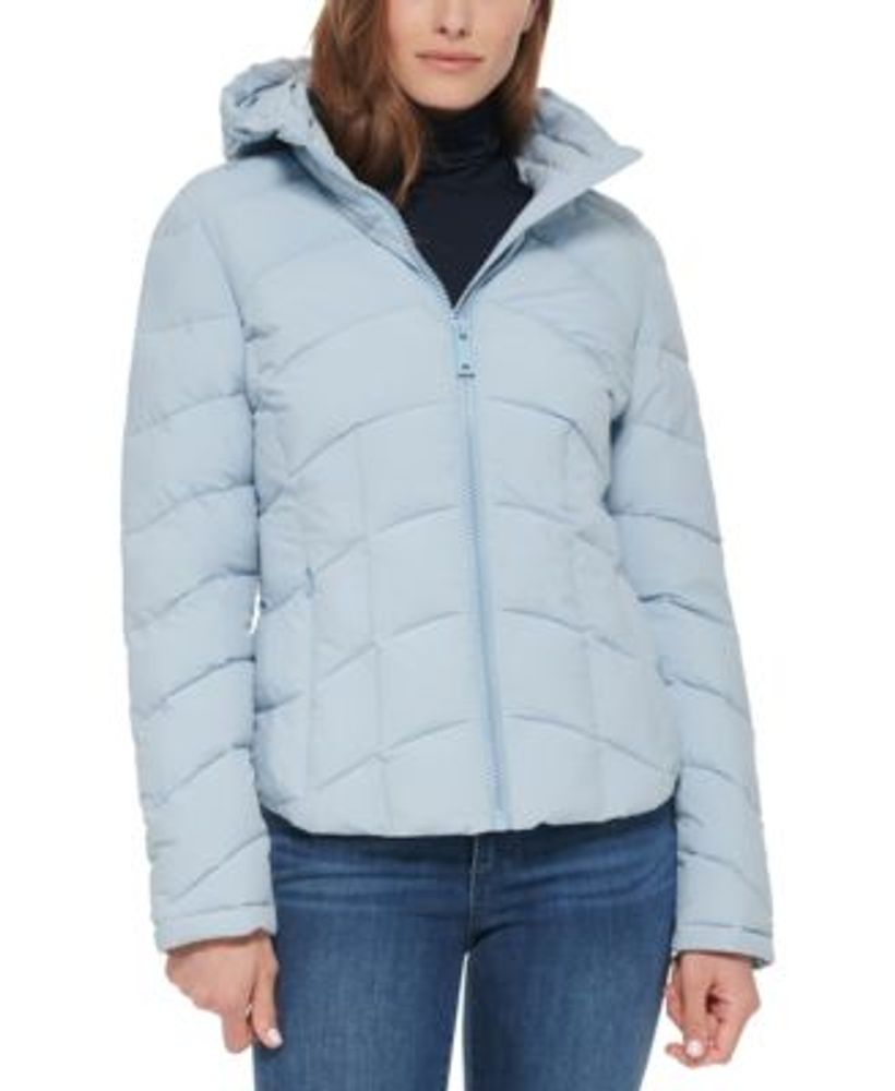 Calvin Klein Women's Hooded Stretch Packable Puffer Coat, Created for  Macy's | Hawthorn Mall
