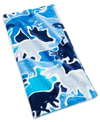 Dino Camo Bath Towel, 25" x 50", Created for Macy's