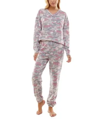 Women's Butterknit Printed Pajamas Set