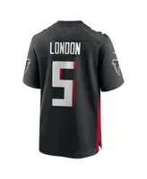 Nike Men's Drake London Black Atlanta Falcons 2022 NFL Draft First Round  Pick Game Jersey