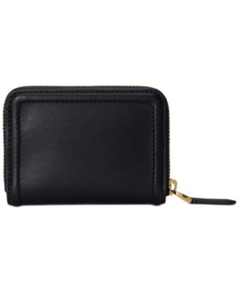 Smooth Leather Zip Wallet