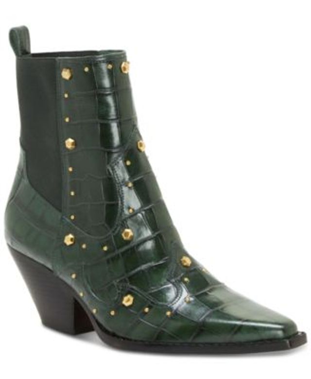 karl lagerfeld paris women's breck studded booties