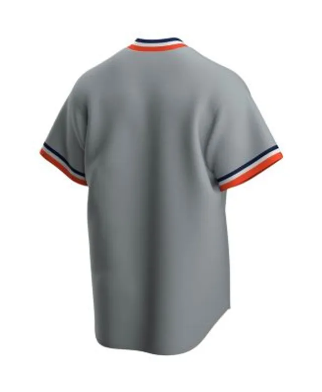 Men's Detroit Tigers Nike Gray Road Cooperstown Collection Team Jersey