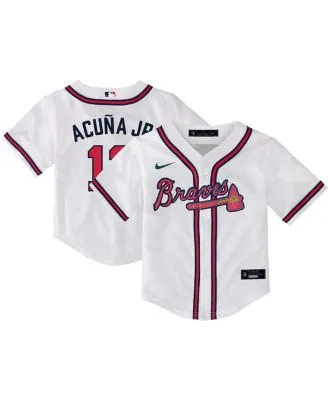 Lids Ozzie Albies Atlanta Braves Nike Youth Alternate Replica Player Jersey  - White