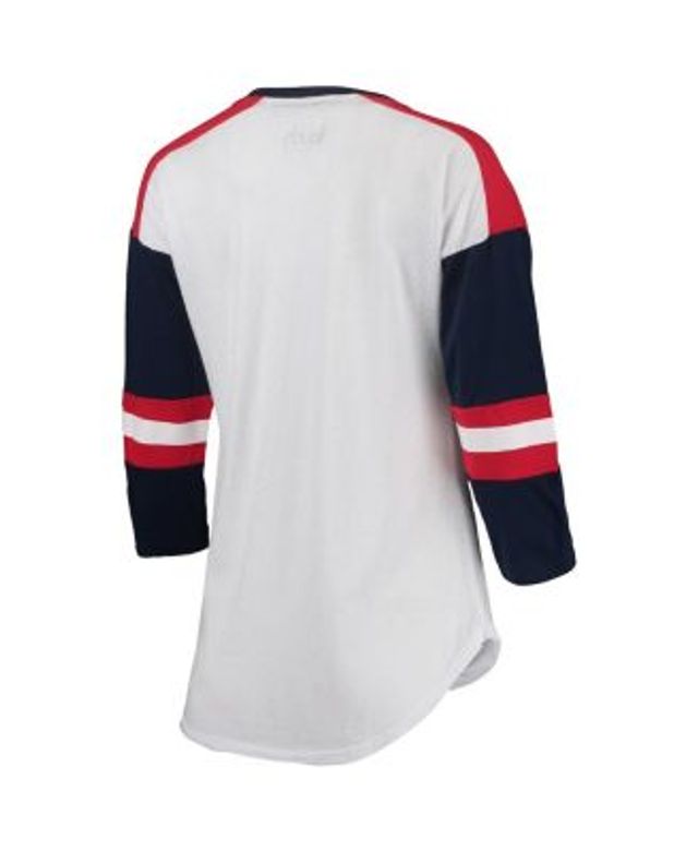 Lids Detroit Tigers Touch Women's Base Runner 3/4-Sleeve V-Neck T-Shirt -  White/Navy