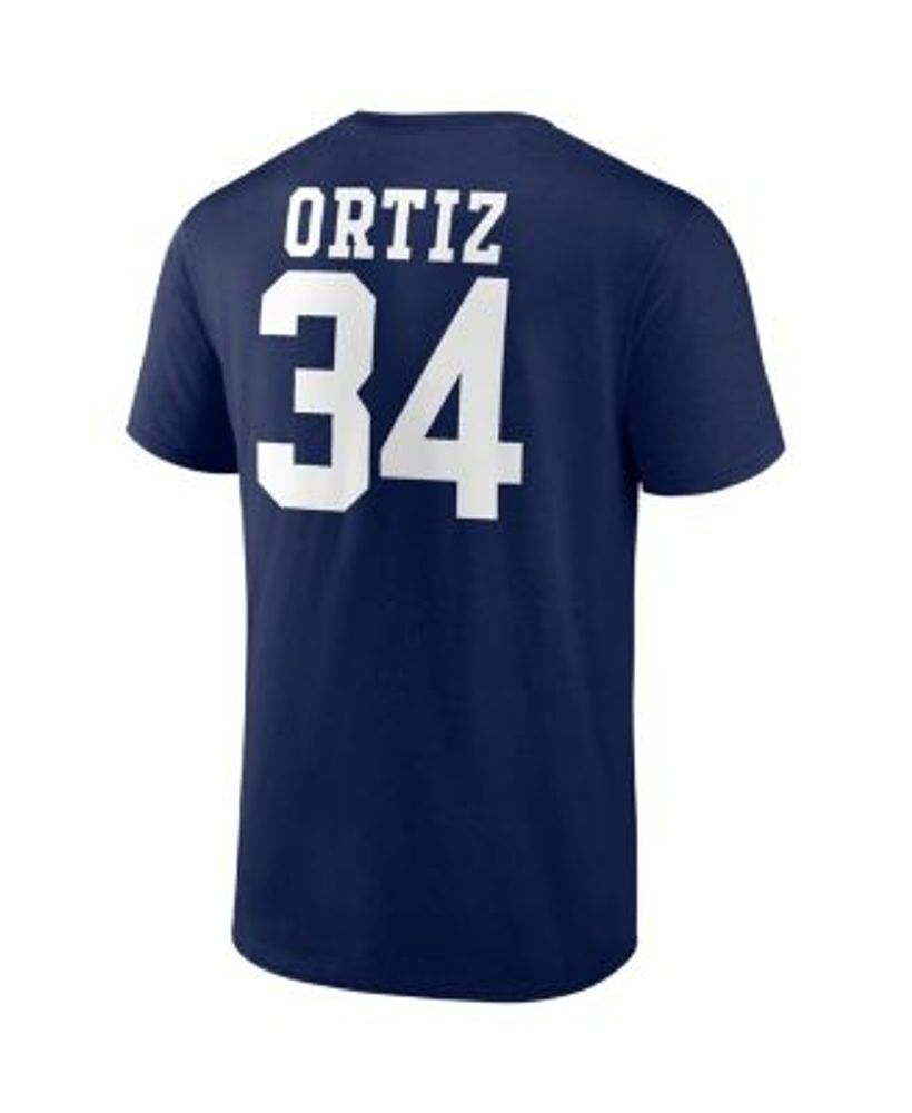 Nike Men's Boston Red Sox David Ortiz No.34 T-Shirt - Gray - M (Medium)