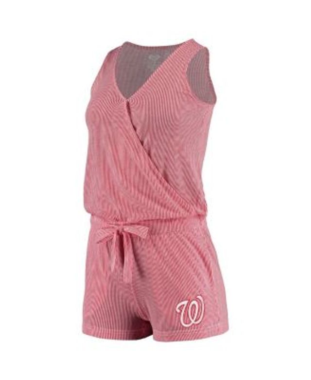 Women's Concepts Sport Gray Cincinnati Reds Camo Overall Romper Size: Medium