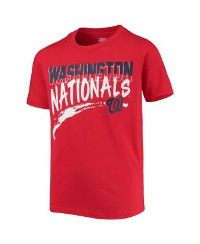 Washington Nationals Youth Distressed Logo T-Shirt - Navy Blue