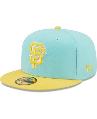 Detroit Tigers New Era Spring Color Two-Tone 59FIFTY Fitted Hat - Light Blue /Red