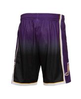 Mitchell & Ness Men's Los Angeles Lakers Black Reload Swingman Shorts, Small