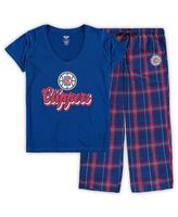 Buffalo Bills Concepts Sport Badge Top & Pants Sleep Set - Royal/Red