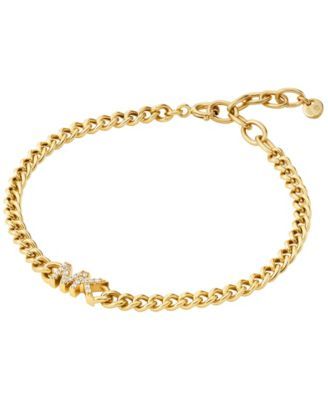 Sterling Silver Logo Chain Bracelet