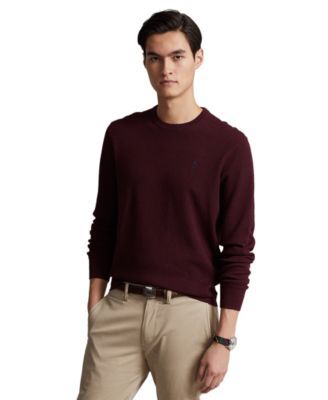 Men's Textured-Knit Cotton Sweater