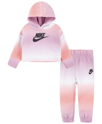 Baby Girls Printed Club Hoodie and Joggers, 2 Piece Set