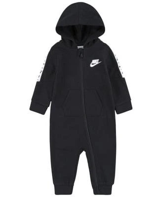 Baby Boys Futura Taping Long Sleeve Hooded Coverall