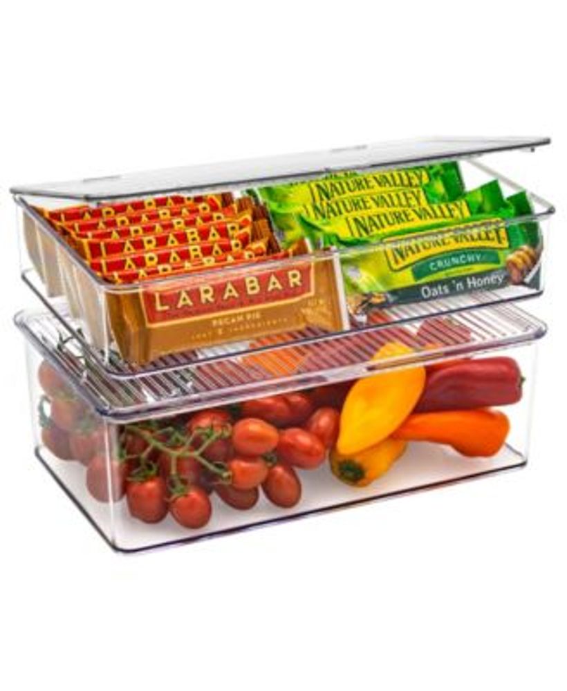 Sorbus Storage Bins for Pantry & Fridge 2-Pack