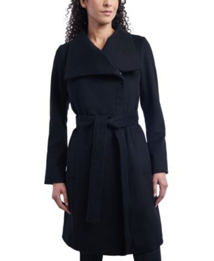 Michael Kors Women's Asymmetric Belted Wrap Coat, Created for Macy's |  Dulles Town Center